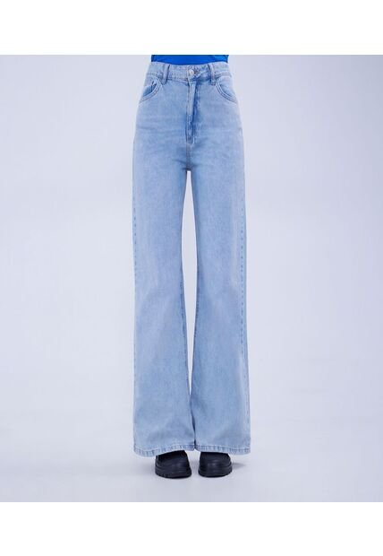 Jean Para Mujer Wide-Leg Color Azul Claro Marca Ostu #40160476