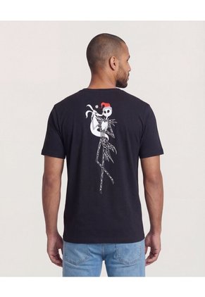 Camiseta Disney Jack Skeleton  Para Hombre Negro Ostu