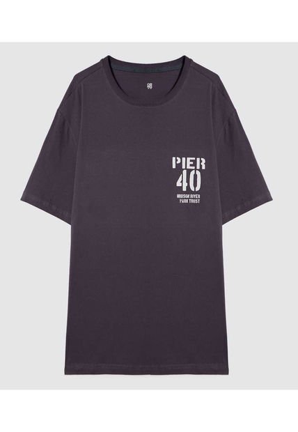 Camiseta Para Hombre Manga Corta Color Gris Oscuro Marca Ostu #60091395