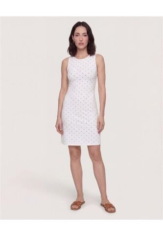 Vestido Corto Estampado  Para Mujer Crema Ostu Ostu