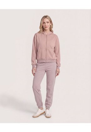 Hoodie Unicolor  Para Mujer Piel Ostu