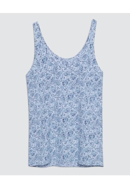 Blusa Para Mujer Manga Sisa Color Azul  Marca Ostu #40120855