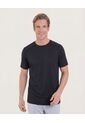 Camiseta Texturizada Con Reflectivo  Para Hombre Negro Ostu de Ostu