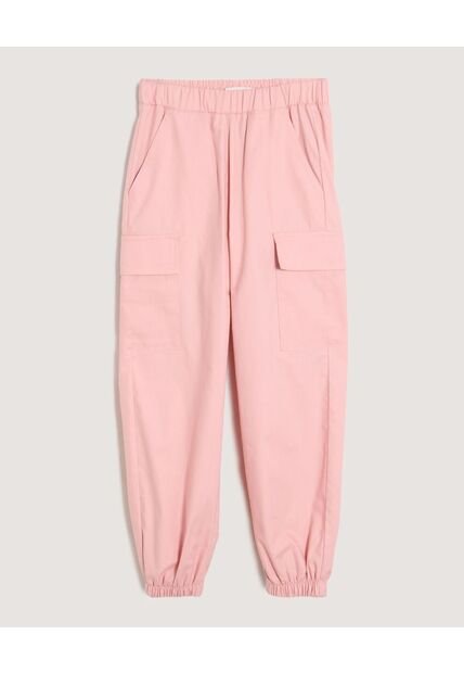 Pantalón Jogger Cargo Para Niña  Infantil Niña Rosa Ostu