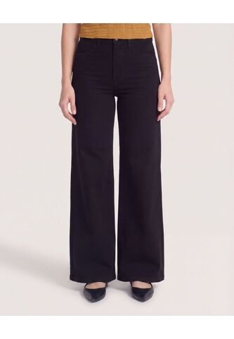 Jean Wide Leg Negro Para Mujer  Para Mujer Negro Ostu Ostu