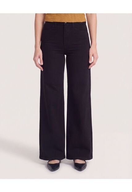 Jean Wide Leg Negro Para Mujer  Para Mujer Negro Ostu