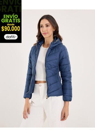Chaqueta Para Mujer Acolchada Color Azul Oscuro Marca Ostu #40080198 Ostu