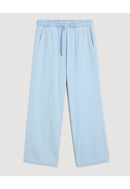 Jean Wide Leg Pretina Resortada Para Niña  Infantil Niña Azul Ostu