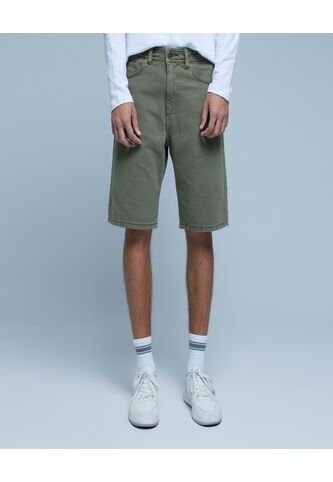 Bermuda Para Hombre Regular Color Verde  Marca Ostu #60100352 Ostu