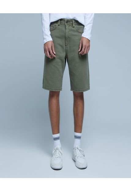 Bermuda Para Hombre Regular Color Verde  Marca Ostu #60100352