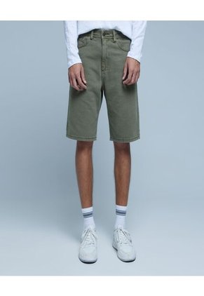 Bermuda Para Hombre Regular Color Verde  Marca Ostu #60100352