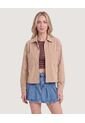 Chaqueta Sobrecamisa Pana  Para Mujer Camel Ostu de Ostu