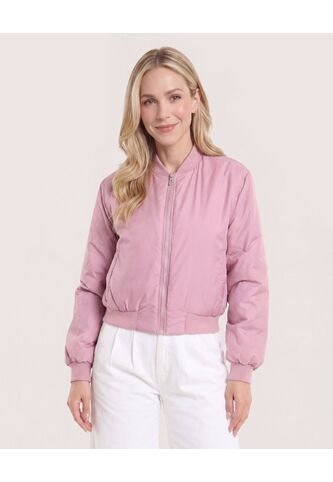 Chaqueta Bomber Para Mujer  Para Mujer Rosa Ostu Ostu