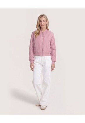 Chaqueta Bomber Para Mujer  Para Mujer Rosa Ostu