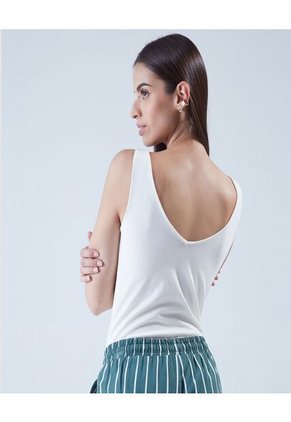 Body Para Mujer Manga Sisa Color Blanco Marca Ostu #40200079