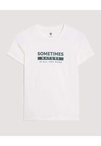 Camiseta Screen Cuello Redondo Para Niño  Infantil Niño Crema Ostu Ostu