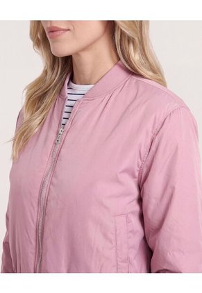 Chaqueta Bomber Para Mujer  Para Mujer Rosa Ostu