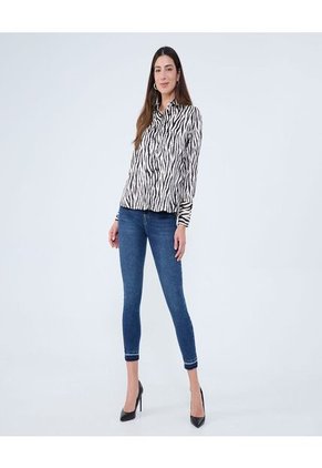 Jean Para Mujer Skinny Color Azul  Marca Ostu #40160546