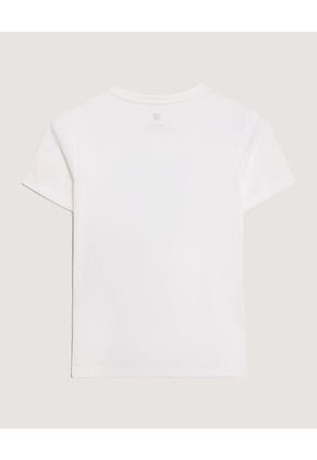 Camiseta Screen Cuello Redondo Para Niño  Infantil Niño Crema Ostu