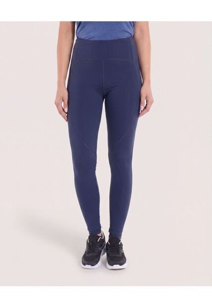 Leggins Con Cortes Anatomicos  Para Mujer Azul Ostu