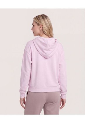Hoodie Unicolor  Para Mujer Lila Ostu