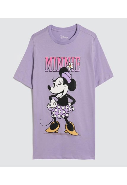 Camiseta Para Mujer Manga Corta Color Lila  Marca Ostu #40092205
