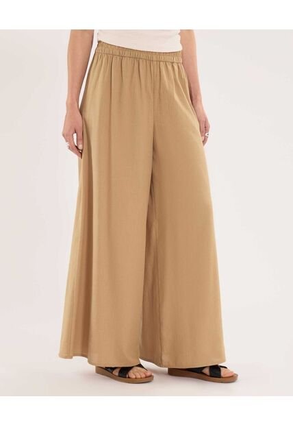 Pantalón Para Mujer Moda Color Camel Marca Ostu #40070853