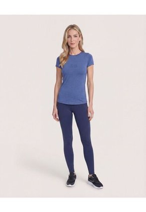 Leggins Con Cortes Anatomicos  Para Mujer Azul Ostu