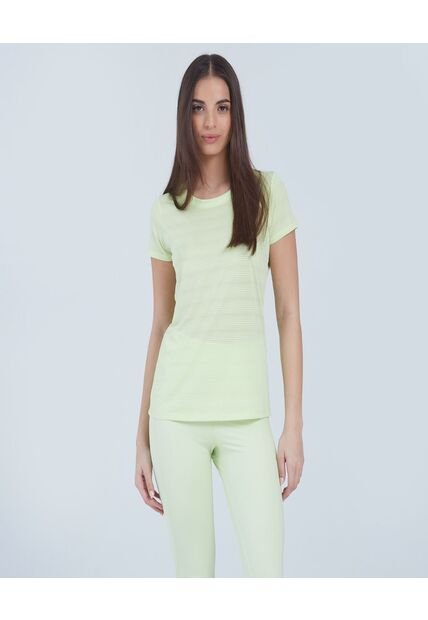 Camiseta Para Mujer Manga Corta Color Verde  Marca Ostu #40091822