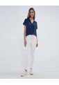 Pantalon Para Mujer 5 Bolsillos Color Crudo Marca Ostu #40070544 de Ostu