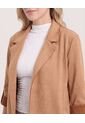 Blazer Unicolor  Para Mujer Camel Ostu de Ostu