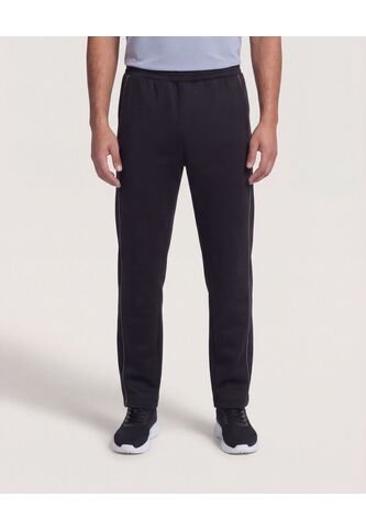 Pantalón Con Lineas En Contraste  Para Hombre Negro Ostu Ostu