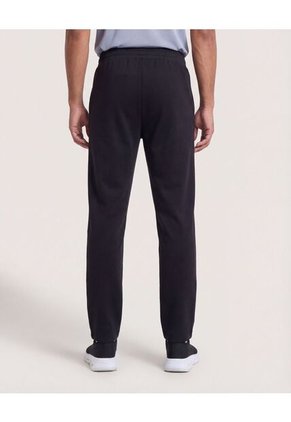 Pantalón Con Lineas En Contraste  Para Hombre Negro Ostu
