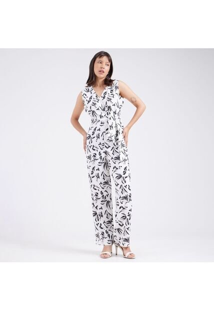 Enterizo Para Mujer Manga Sisa Color Crema Marca Ostu #40320070