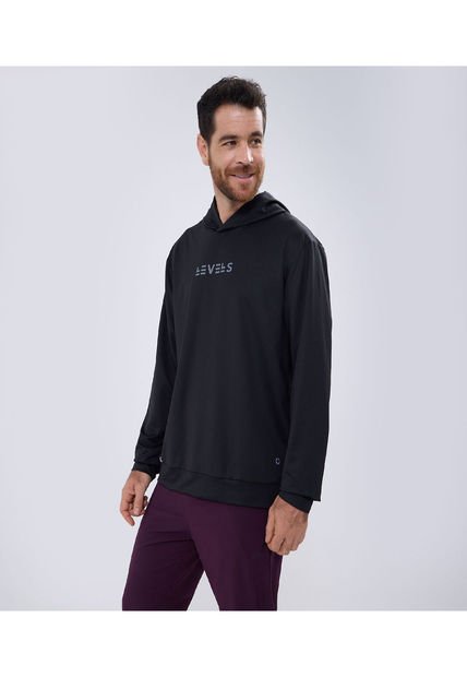 Buzo Para Hombre Hoodie Color Negro Marca Ostu #60060418