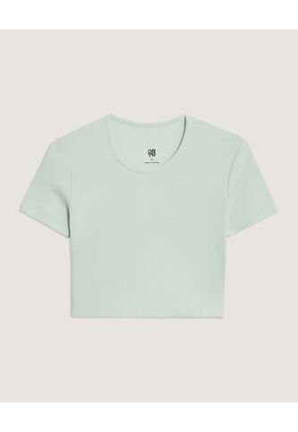 Camiseta Cropped Para Niña  Infantil Niña Verde Ostu Ostu