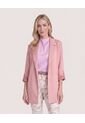 Blazer Unicolor  Para Mujer Rosado Ostu de Ostu