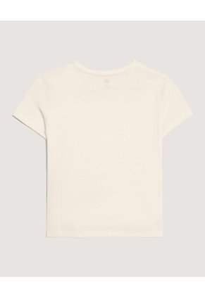 Camiseta Screen Manga Corta Para Niña  Infantil Niña Amarillo Ostu