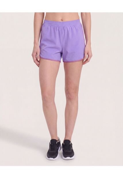 Short Con Contrastes  Para Mujer Lila Ostu