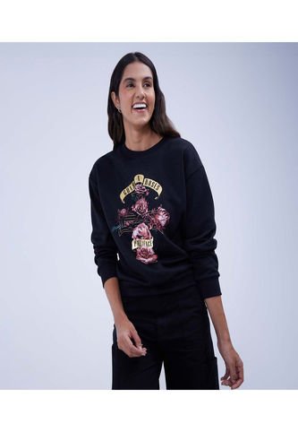 Buzo Estampado Guns N' Roses  Para Mujer #40060427 Ostu Ostu