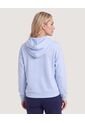 Hoodie Unicolor  Para Mujer Celeste Ostu de Ostu