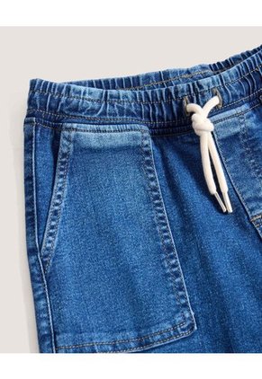 Jogger Cargo Tono Medio  Infantil Niño Azul Ostu