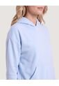 Hoodie Unicolor  Para Mujer Celeste Ostu de Ostu