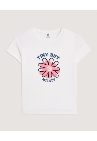 Camiseta Screen Manga Corta Para Niña  Infantil Niña Crema Ostu Ostu