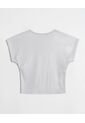 Camiseta Manga Corta Con Textura  Infantil Niña Gris Ostu de Ostu