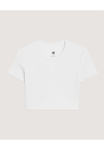 Camiseta Cropped Para Niña  Infantil Niña Crema Ostu Ostu