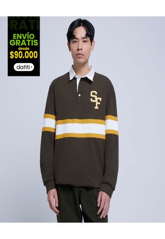 Buzo Para Hombre Cuello Camisero Color Verde  Marca Ostu #60060347 Ostu