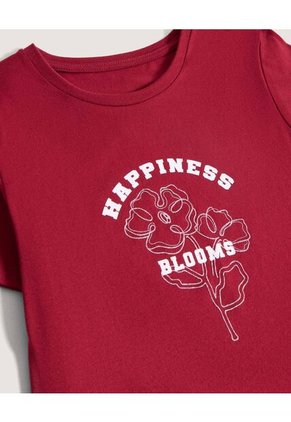 Camiseta Screen Cuello Redondo Para Niño  Infantil Niña Vino Ostu