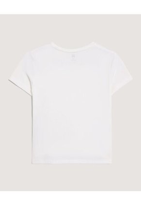 Camiseta Screen Manga Corta Para Niña  Infantil Niña Crema Ostu