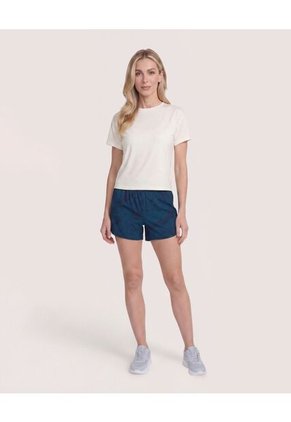 Short Estampado Difuminado  Para Mujer Azul Ostu